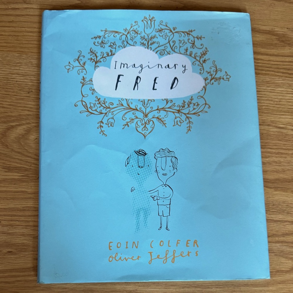 3/$20💕 IMAGINARY FRED friend Oliver Jeffers illustrations and story book